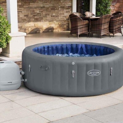 Shop Online Bestway Lay-Z-Spa Santorini HydroJet Pro Inflatable Hot Tub Spa  5-7 person - Marine Hub