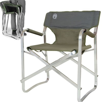 Coleman deck chair green discount