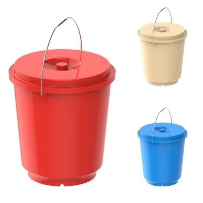 Shop Online Cosmoplast Round Plastic Bucket with Steel Handles Marine Hub