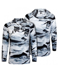 Bob Marlin Grey Storm Performance Hoodie 