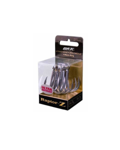 BKK	6071-4X-HG Raptor Z Treble Hook (Size: 8) - Pack of 9