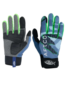 Aftco JigPro Jigging Gloves Blue Camo