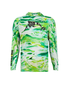 Bob Marlin Performance Hoodie - Green Storm