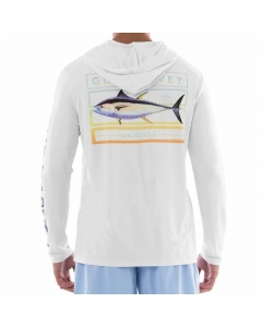 Guy Harvey Men's Performance Hoodie - Bright White