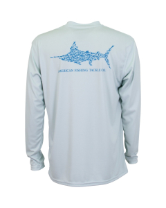 Aftco M61108 Jigfish Long Sleeve Performance Shirt - Vapor (Size: S)