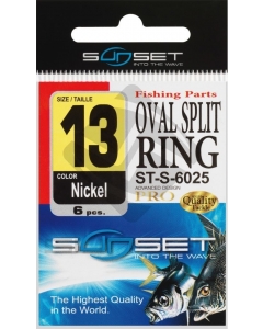 Sunset Oval Split Ring (Size: 10mm) 10kg, Pack of 6